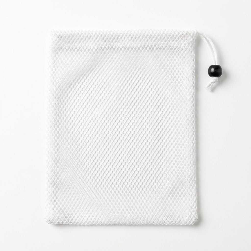 Mesh drawstring bag